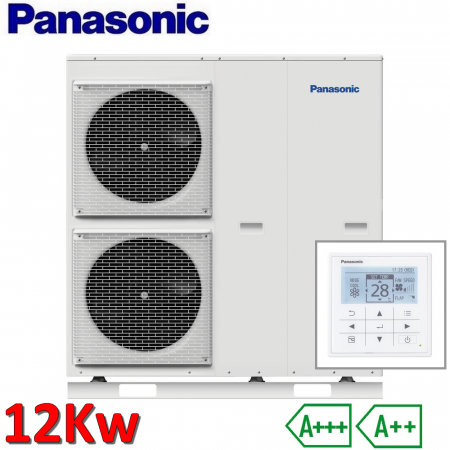 Panasonic Aquarea monoblocco 12,0 Kw - pompa di calore 220v riscaldamento e raffrescamento - WH-MDC12H6E5