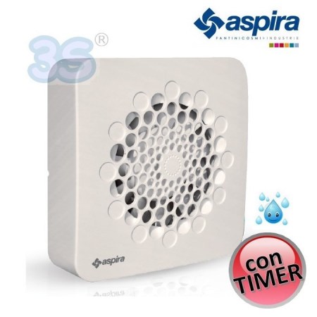 Aspiratore elicoidale ASPIRANTE HT ad alta prevalenza - universale con umidostato e timer - AP3104
