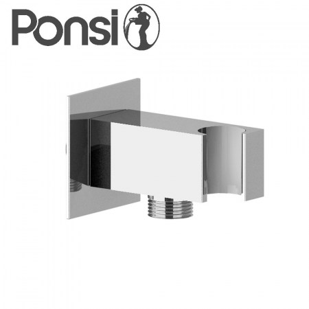 Presa d'acqua con supporto in ottone cromato - BNPRECPA05 Ponsi