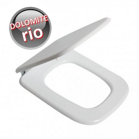 Sedile compatibile per WC vaso RIO Ceramica Dolomite - Bianco Lucido Ercos PONSI