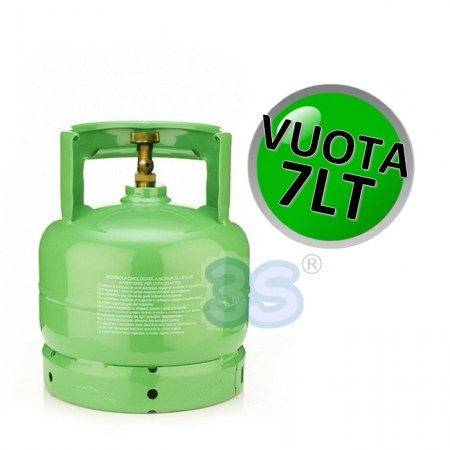 Bombola neutra vuota per stoccaggio gas refrigerante - capacità 7 Lt - GR7.00N