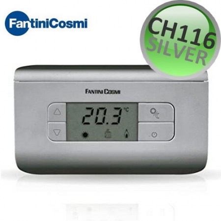 CH116 - Termostato ambiente digitale silver argento - Fantini Cosmi