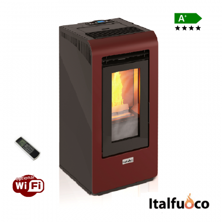 Stufa a pellet Italfuoco Cayenne potenza 10Kw 230 m³ con telecomando - CY.10UX