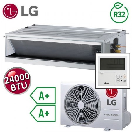 Climatizzatore mono canalizzato LG 24000 btu 7.0 kw A+ A+ COMPACT Inverter - CM24F.N10 + UUB1.U20 + PREMTB001