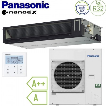 Climatizzatore mono canalizzato 42000 Btu 12.5 Kw R32 A++ Panasonic S-1014PF3E+U-125PZ3E5+CZ-RTC5B