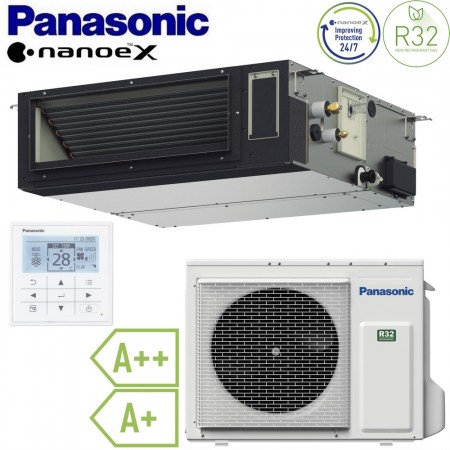 Climatizzatore mono canalizzato 21000 Btu 6.0 Kw R32 A++ Panasonic - S-6071PF3E+U-60PZ3E5+CZ-RTC5B