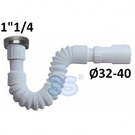 Canotto per scarico estensibile fino a 650 mm 1-1/4 x Ø 32 - 40 mm - 4390.00BN