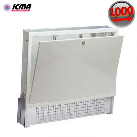 ICMA Cassetta incasso mod. 196 larg. 1000 mm spessore regolabile 90/110 mm - per collettore - 87196OG09