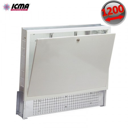 ICMA Cassetta incasso mod. 196 larg. 1200 mm spessore regolabile 90/110 mm - per collettore - 87196OH09