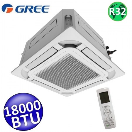 Unità interna R32 a cassetta Gree 18000 Btu , telecomando e griglia pannello TF05 inclusi - GREE10189+TF05
