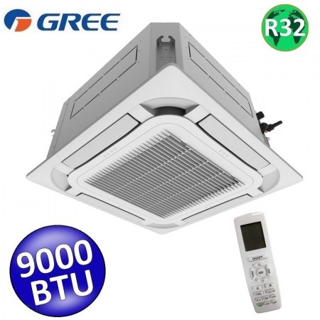 Unità interna R32 a cassetta Gree 9000 Btu , telecomando e griglia pannello TF05 inclusi - GREE10187+TF05
