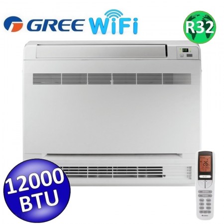 Unità interna R32 WiFi pavimento a console Gree 12000 Btu con telecomando (GREE10089) GEH12AA-K6DNA1E/I