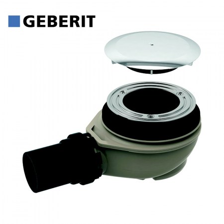 Sifone doccia cromo con tappo per piletta Ø 90 mm  - Geberit 150.552.21.1