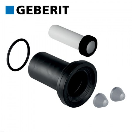 Set per allacciamento da 18,5 cm Geberit per WC sospeso, con guarnizione a labbro