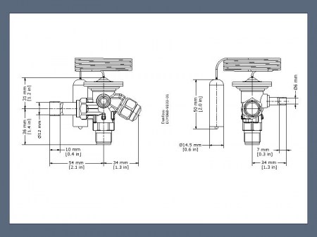 Valvola Danfoss termostatica d'espansione TEZ2 gas R407C