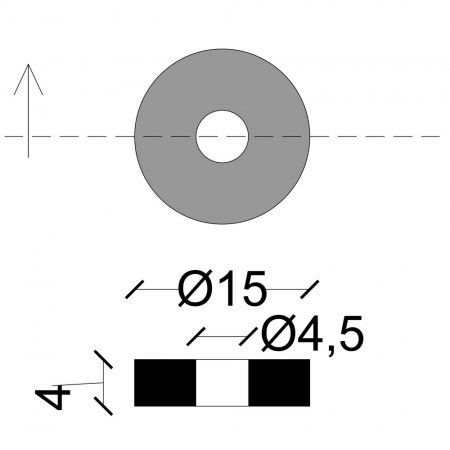 Guarnizione originale GTL per sedi tubo da Ø 1/2'' - dimensioni