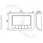 Dimensioni CH140 GSM Fantini Cosmi - www.SuperSamaStore.it