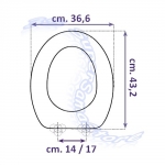 Dimensioni sedile UNIVERSALE - www.SuperSamaStore.it