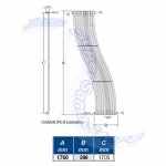 Disegno tecnico CASSIOPEA cromato sx - www.SuperSamaStore.it