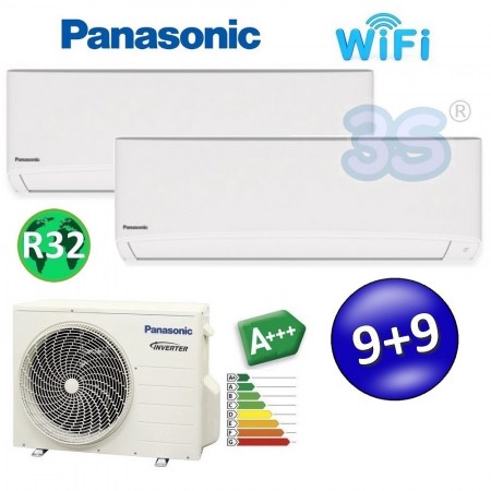 Climatizzatore dual split serie TZ A+++ R32 PANASONIC 9000+9000 - WiFi integrato - TZ-Z-R32-2525(50)