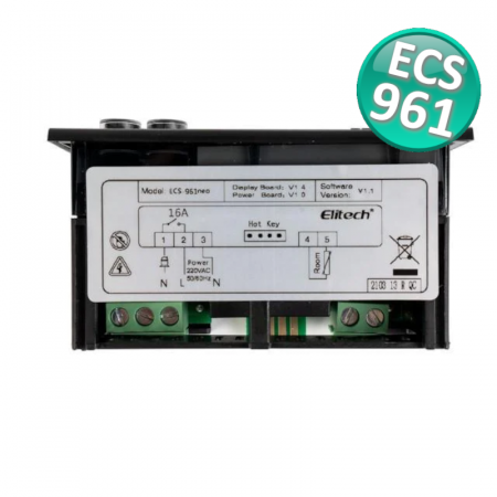 CONTROLLO TEMPERATURA ECS-961  COMPLETO DI 1 SONDA