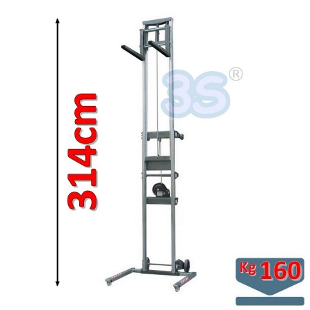 Elevatore sollevatore manuale con ruote per climatizzatore - portata 160 kg - ES.03
