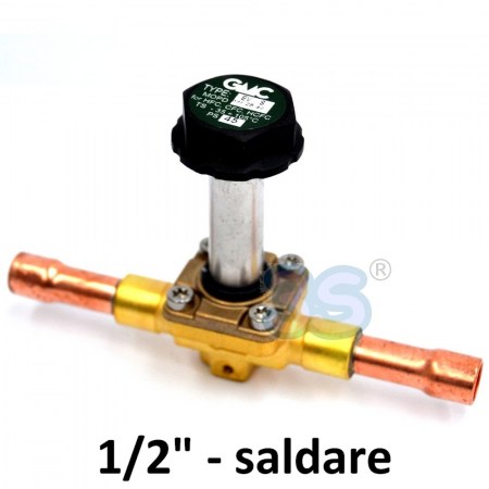 EV104S - Elettrovalvola valvola solenoide GMC attacchi a saldare 1/2 x 1/2 sae