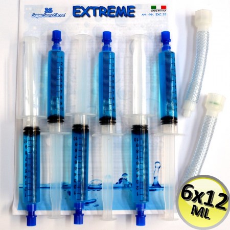 Autosigillante turafalle Extreme - 6 cartucce da 12 ML + adattatori a tubo in plastica - EXC.12