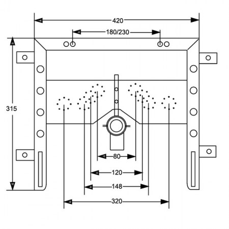 EASYFIX BIDET - Dimensionale