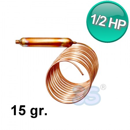 Filtro disidratatore domestico da 15 gr. con capillare - compatibile per compressore da 1/2 HP