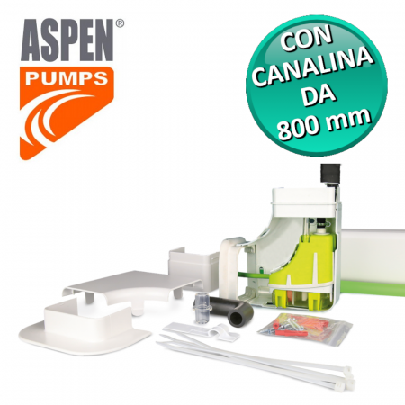 Pompa scarico condensa climatizzatore con canalina Mini LIME silent+ Aspen Pumps con Plug & Play