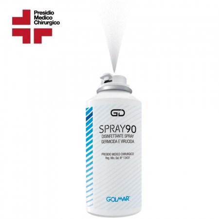 GD Spray 90 - Disinfettante con presidio medico chirurgico - flacone 150 ml rilascio totale 5223