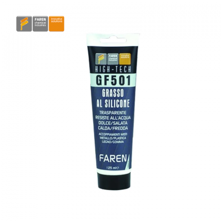 Grasso al silicone trasparente tubetto da 125 ml -  Faren GF501