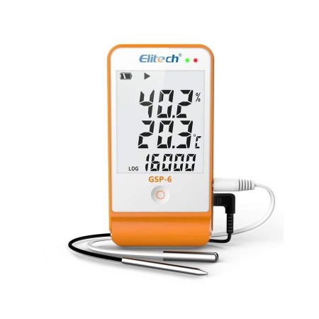 Elitech GSP-6 registratore dati temperatura e umidità 16000 punti per catena del freddo di refrigerazione