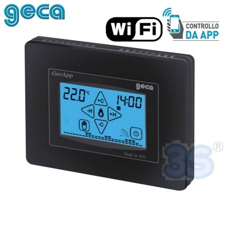 Cronotermostato settimanale antracite WI-FI adsl touch screen 230V- GecApp Crono - CR429