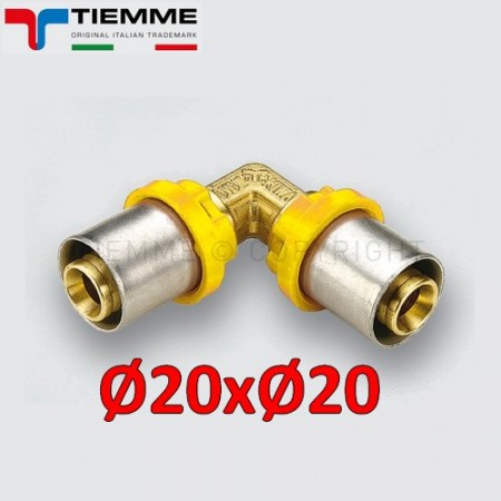 Multistrato per gas - Raccordo gomito curva Ø 20 mm - 2650021