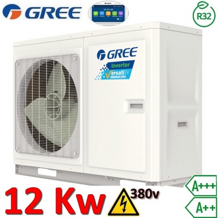 Pompa di calore monoblocco aria acqua Gree Versati IV - R32 12,0 Kw 3 PH 380V - ER01002131