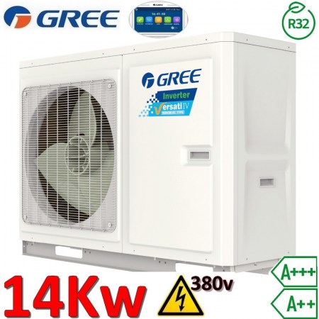 Pompa di calore monoblocco aria acqua Gree Versati 4 - R32 14,0 Kw 3 PH 380v - ER01002141