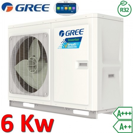 Pompa di calore monoblocco aria acqua Gree Versati IV - R32 6,0 Kw 1 PH - ER01002161