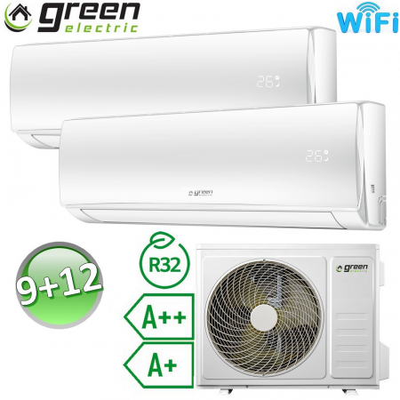 Climatizzatore dual split 9000+12000 Btu R32 A++/A+ Green Electric EVO (U.E. 4.1) - GEVD.2535(41)W