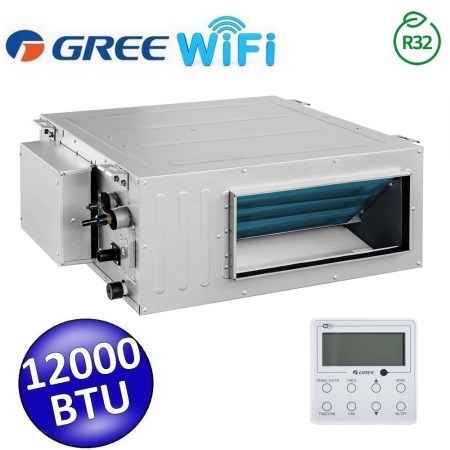 Unità interna R32 canalizzata Gree 12000 Btu - comando a parete con WiFi (GREE10192) - GFH(12)CA-K6DNA1B/I