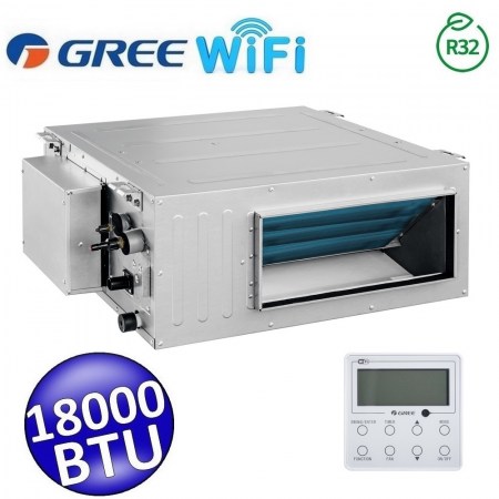 Unità interna R32 canalizzata Gree 18000 Btu - comando a parete con WiFi (GREE10193) GFH(18)CB-K6DNA1B/I