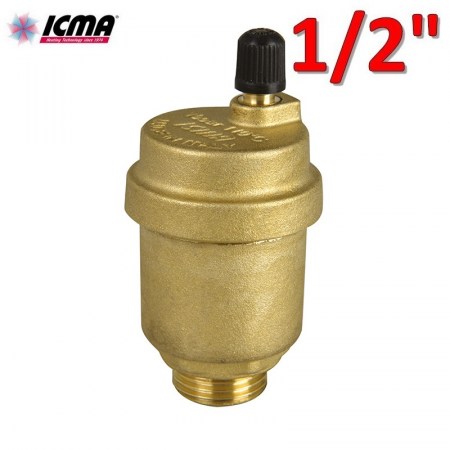 ICMA 700 - Valvola 1/2″ di sfogo aria automatica per impianto acqua riscaldamento - 82700AD05