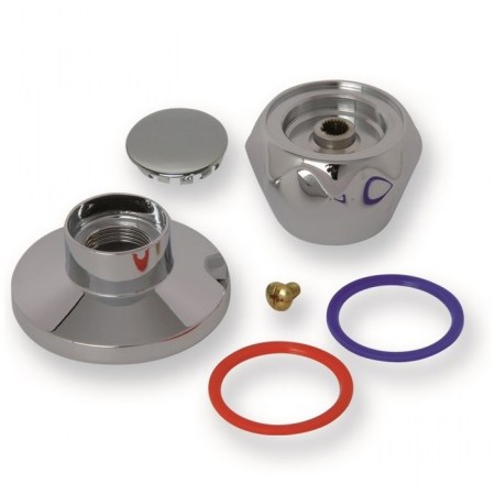 Kit maniglia con vite e cappuccio per rubinetto - 8025.KTOC