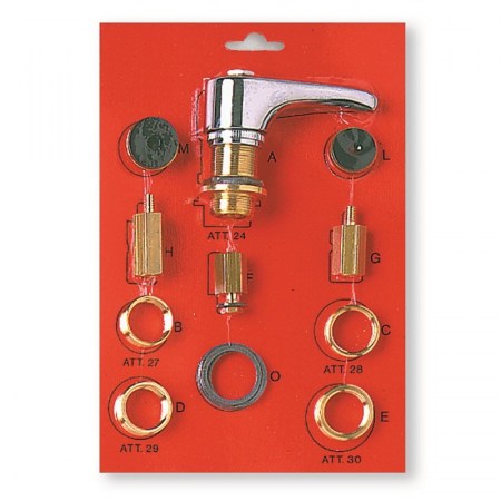 Kit universale vitone di ricambio con riduzioni e prolunghe per passo rapido - 8104.00OL