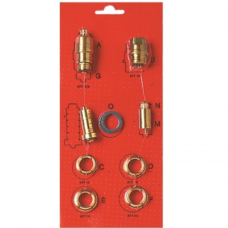 Kit universale vitoni di ricambio con riduzioni e prolunghe per rubinetti - 8103.00OL