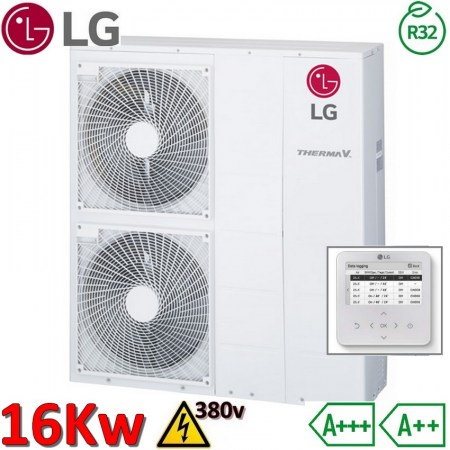 Pompa di calore aria acqua LG Therma V Monoblocco S R32 16.0 kw 380V - HM163MR.U34