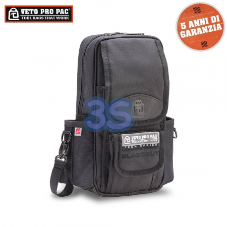 Sacca borsello clip-on porta strumenti VETO PRO PAC MB2 BLACKOUT - 10 tasche - AX3577