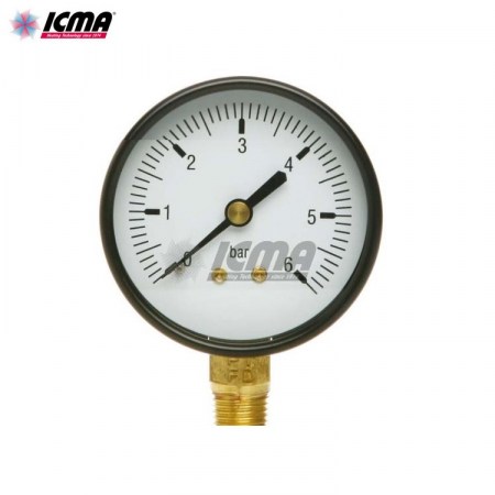 ICMA Manometro 1/4″ art. 224 per acqua attacco radiale 0-6 Bar - 91244AB06