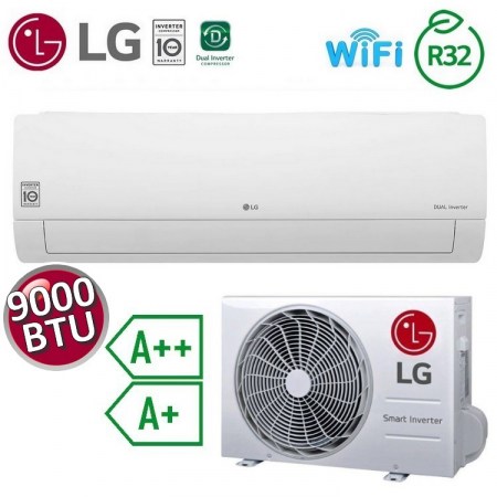 Climatizzatore mono split LG Libero SMART WiFi 9000 btu 2.5 kw A++ A+ S09ET.NSJ+S09ET.UA3